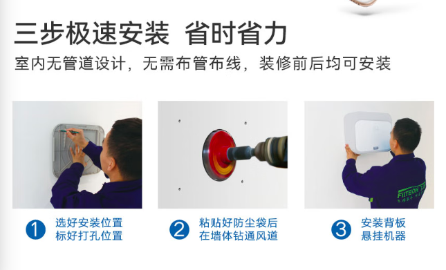 装修忘记预留新风系统，入住后还能安装飞得新风吗？